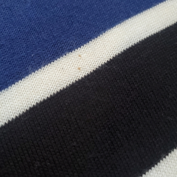 Bundle Only: Michael Kors Diagonal  Stripe Crewneck Knit Short Sleeve Top Size L - Picture 6 of 10